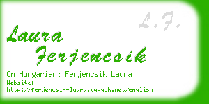 laura ferjencsik business card